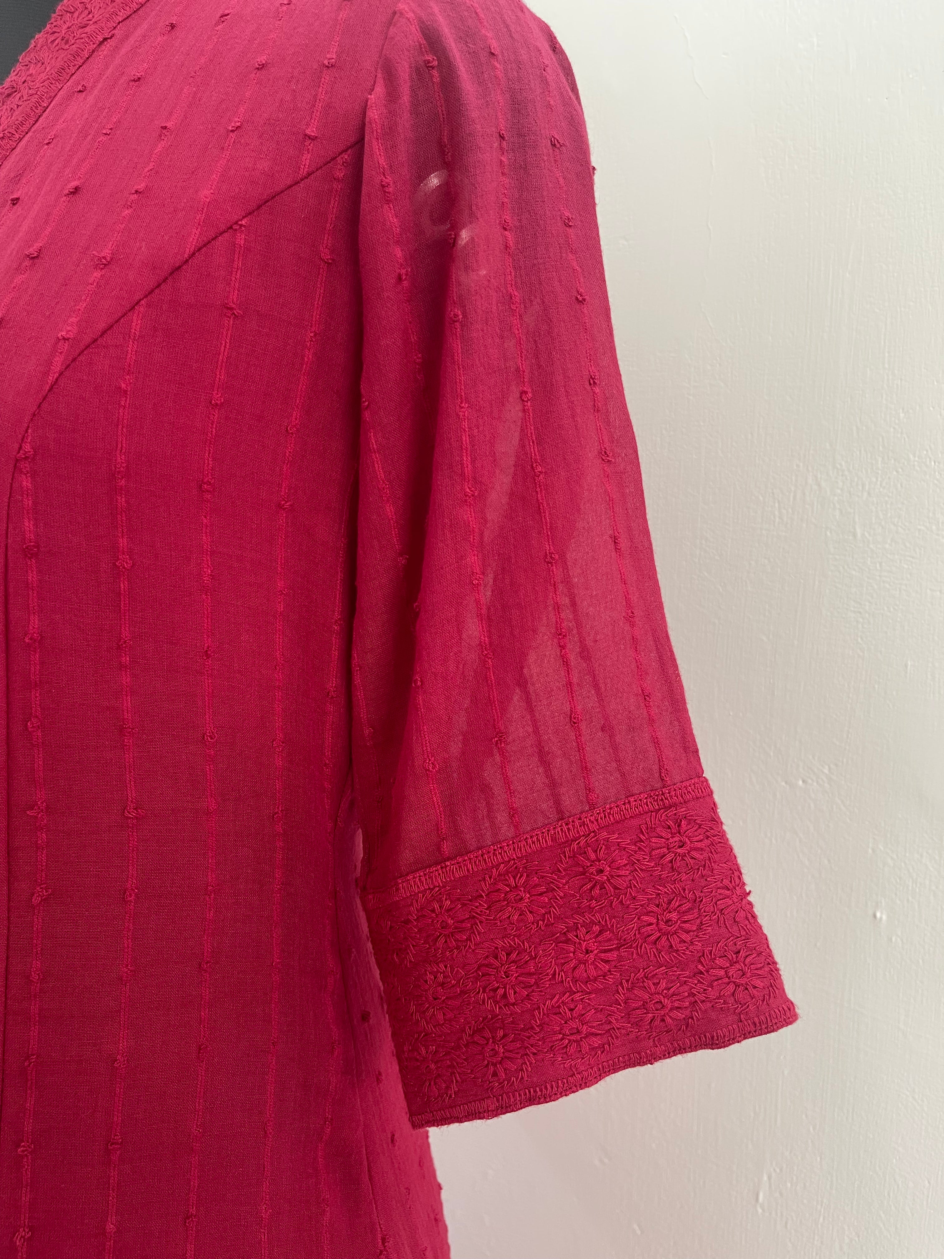 Red Hakoba Anarkali